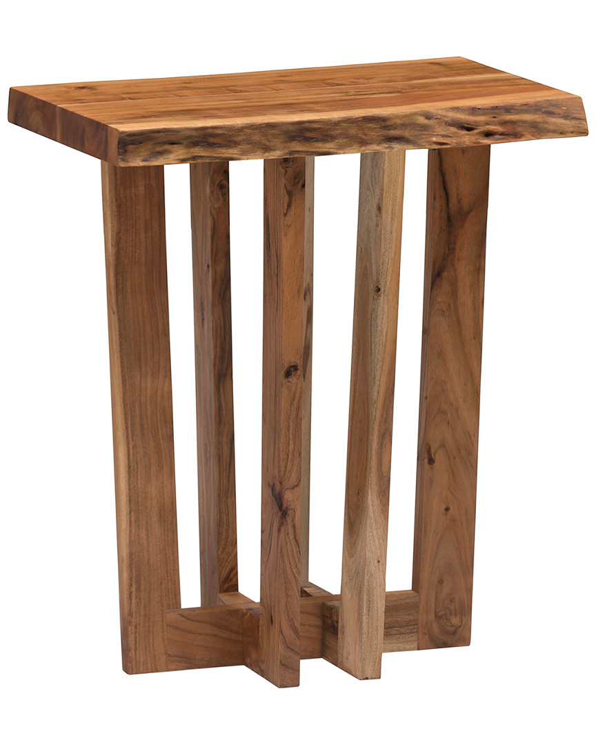 Alaterre Berkshire Natural Live Edge Wood End Table