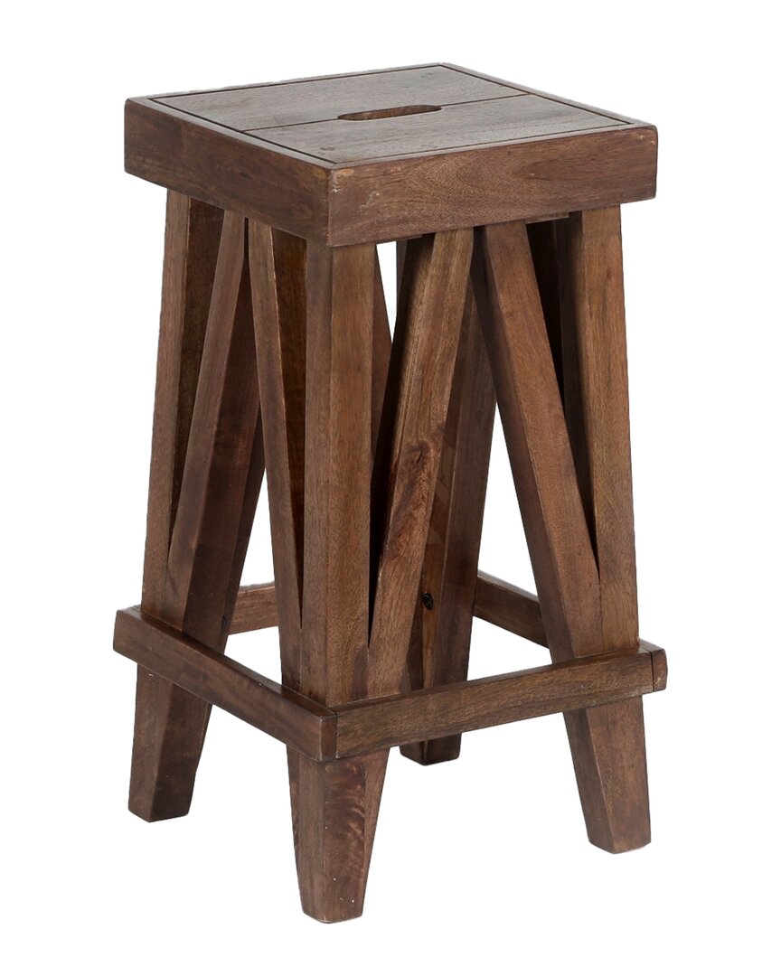 Alaterre Brookside 26inh Industrial Wood Counter-height Stool