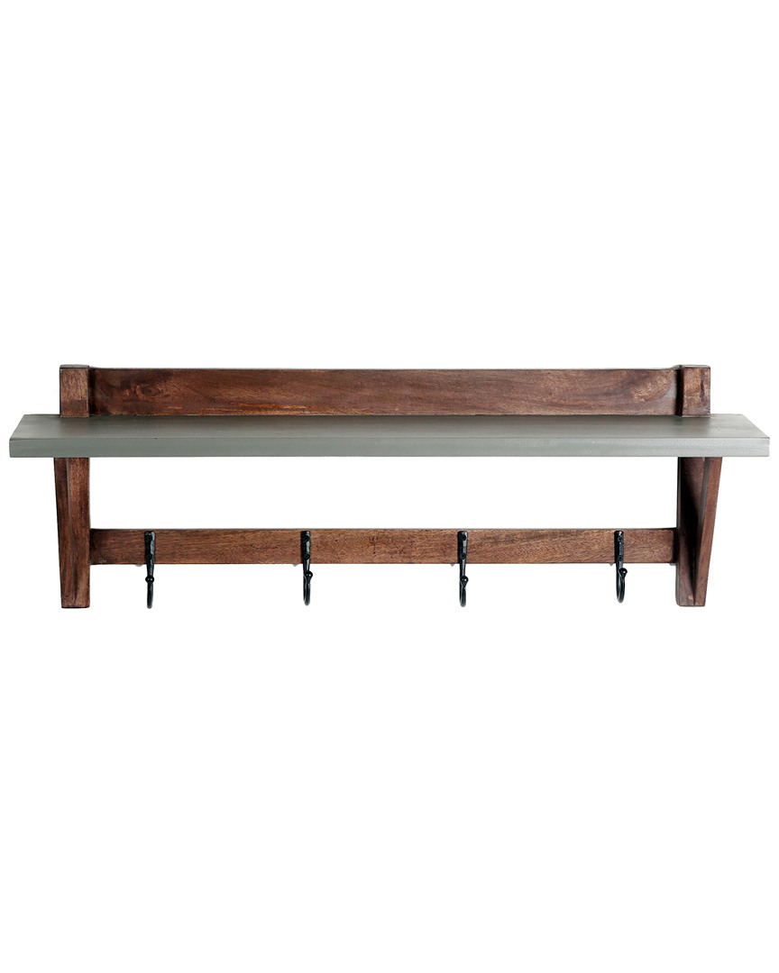 Alaterre Brookside 40inw Concrete-top Wood Entryway Coat Hook