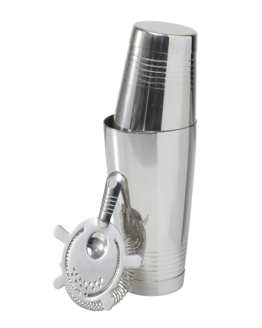 Fortessa Crafthouse Signature 2pc Boston Shaker & Strainer Set