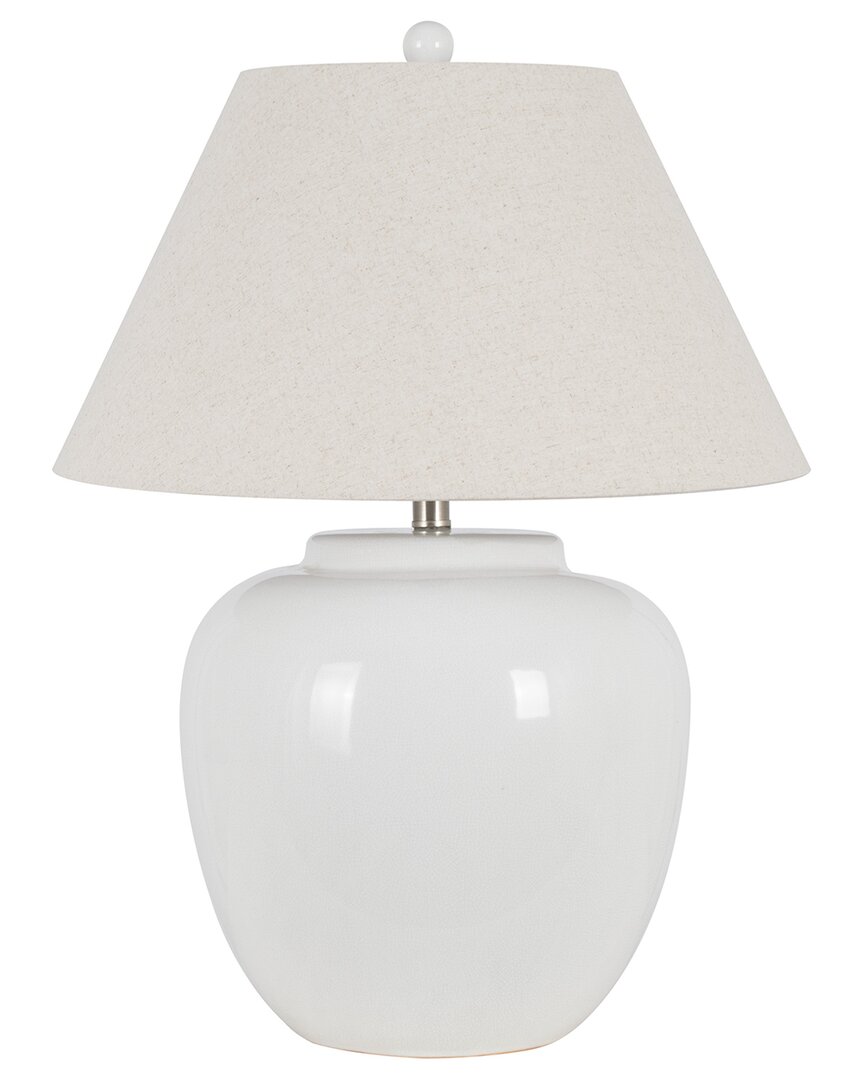 Lamps Per Se 26in Ceramic Table Lamp With Linen Shade