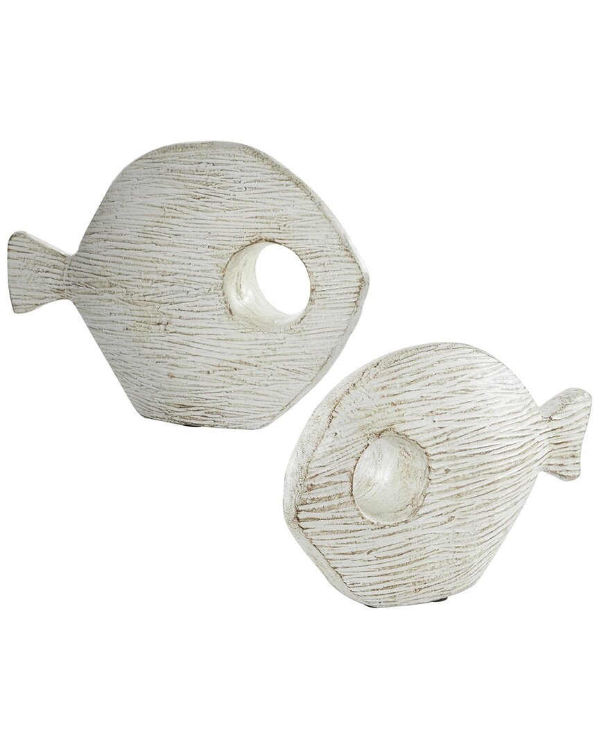 Peyton Lane Set Of 2 Accent Figurines In White
