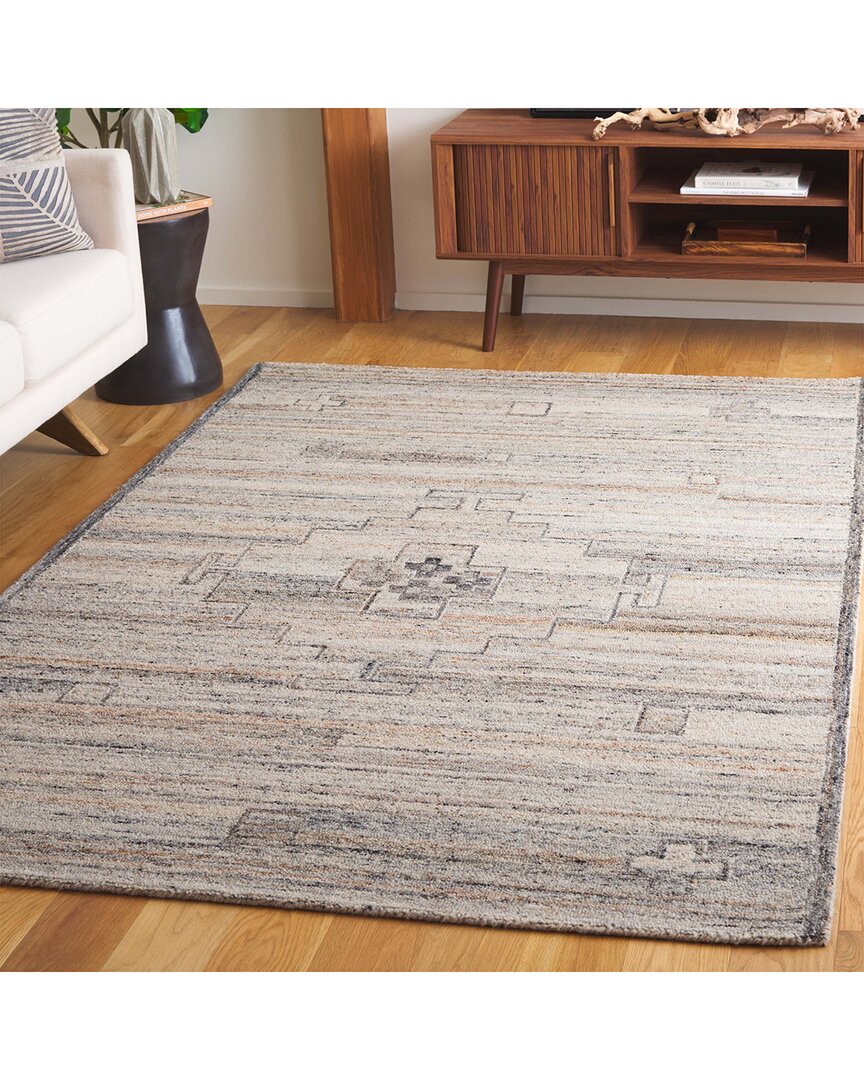 Safavieh Kenya Hand Tufted Wool-blend Rug In Brown