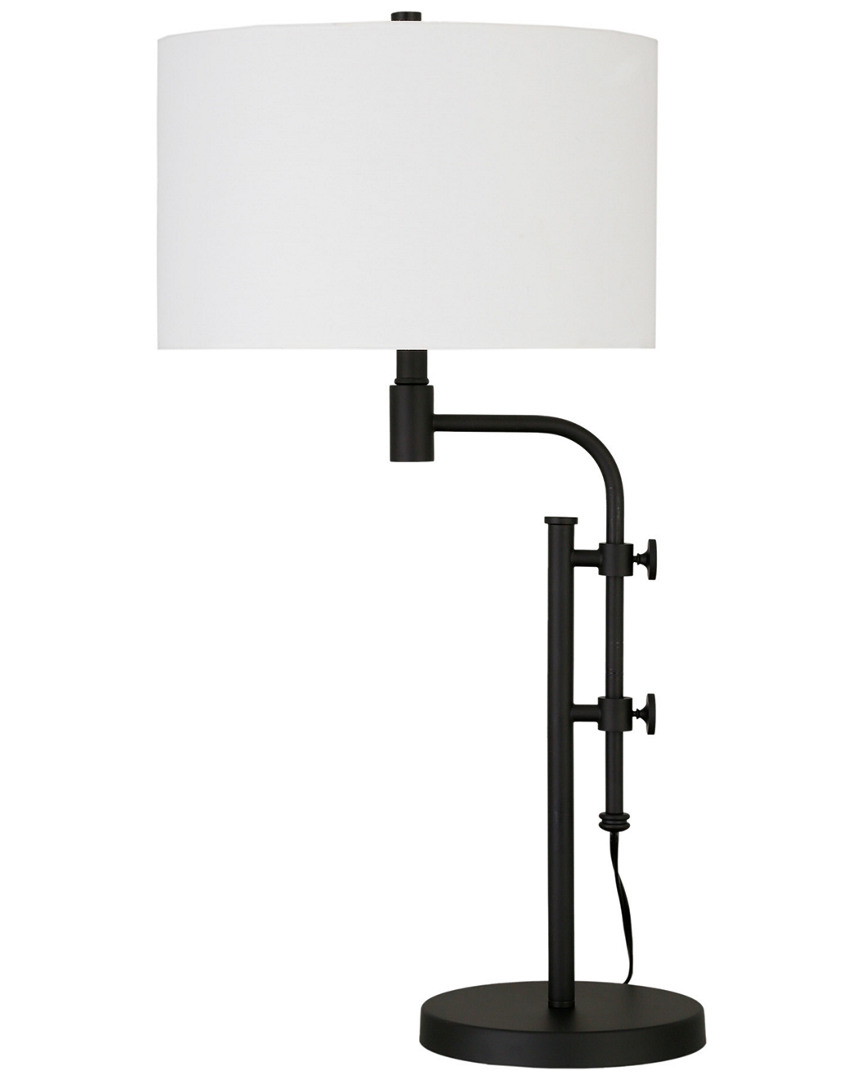 Abraham + Ivy Polly Height-adjustable Table Lamp In Black