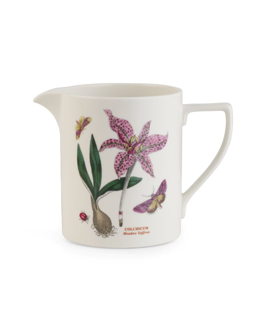 Portmeirion Botanic Garden Harmony 2 Pint Jug Meadow Saffron In White