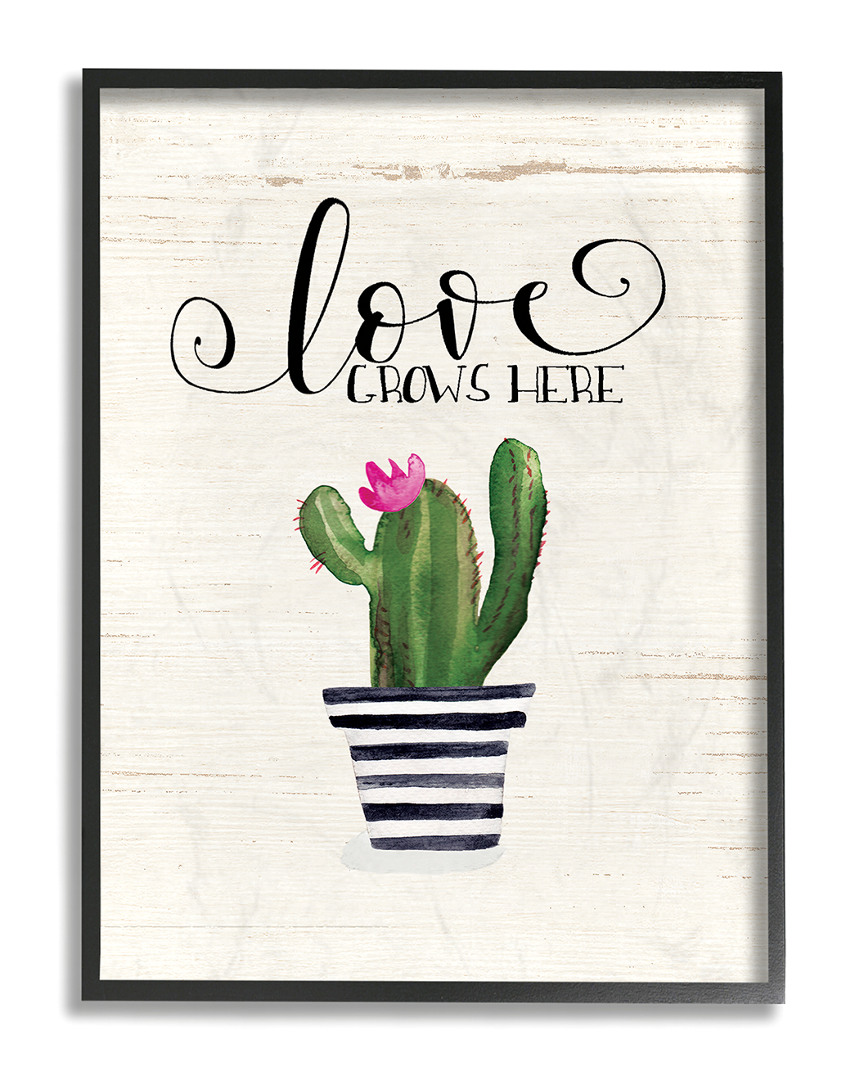 Stupell Love Grows Here Cactus