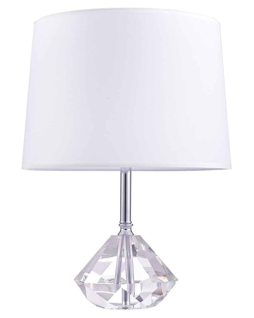 Pasargad Home Regal Tortona White Table Lamp In Transparent