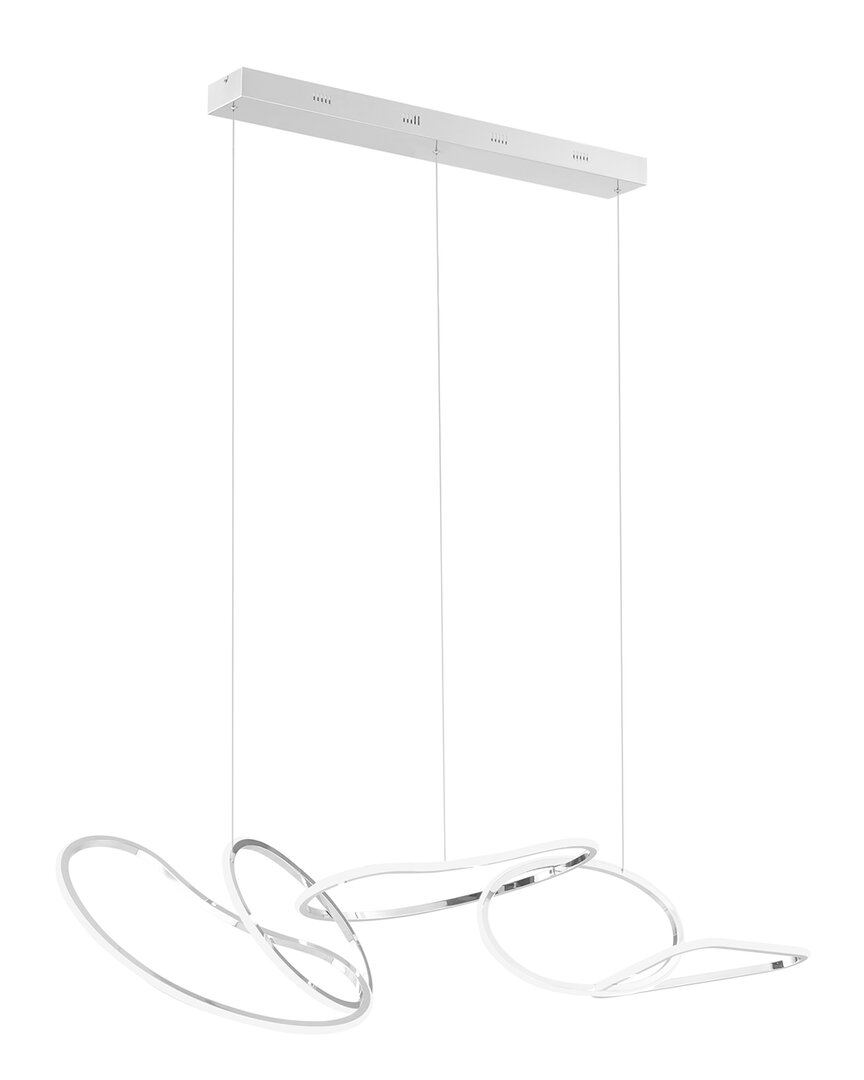 FINESSE DECOR FINESSE DECOR SEOUL HOOPS RECTANGULAR LED CHANDELIER