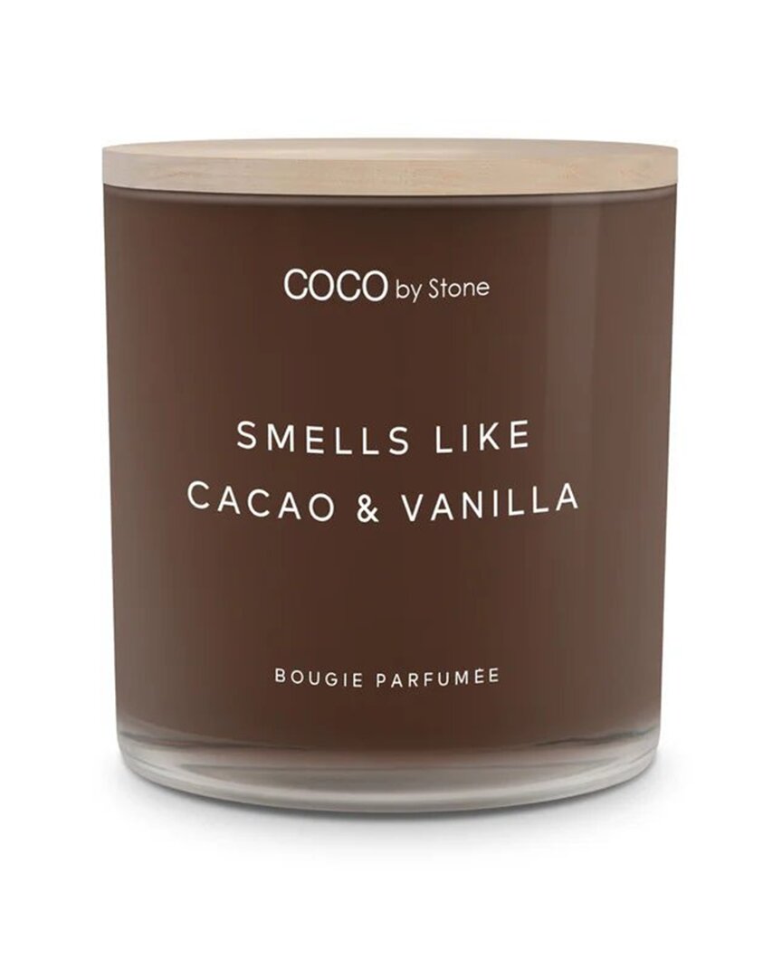 Coco By Stone Smells Like Vanilla Beans & Cacao 15oz Coconut Wax Candle