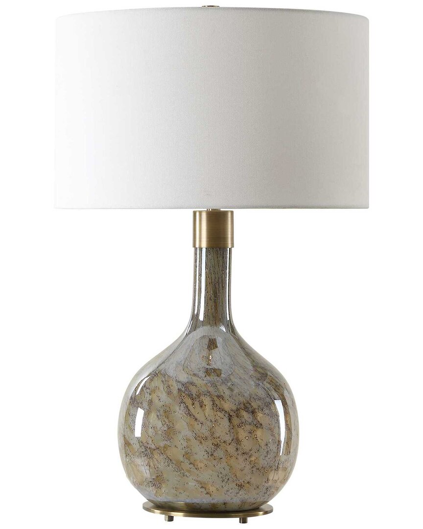 Uttermost Rhine Glass Table Lamp In Brown
