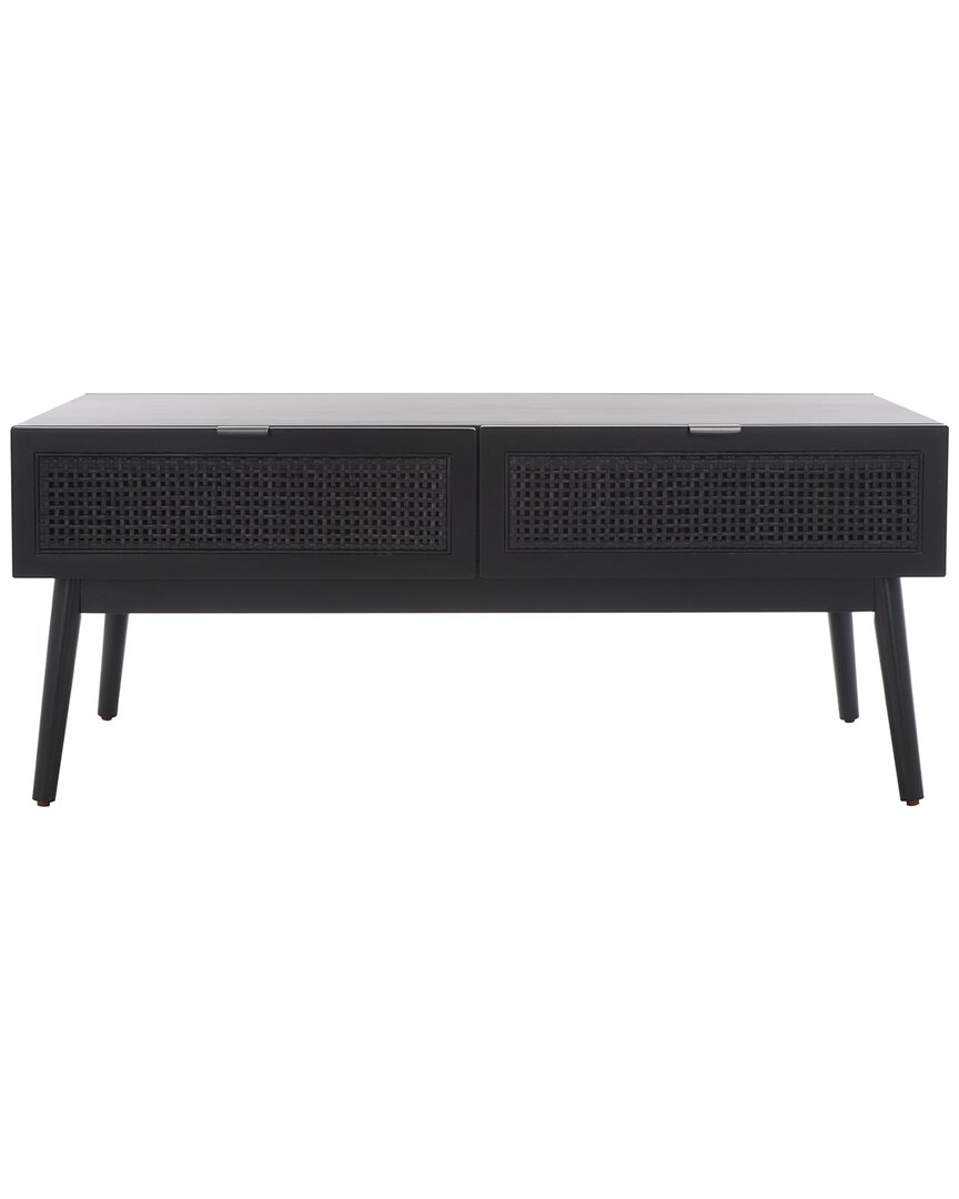 Safavieh Baisley 2 Drawer Coffee Table In Black