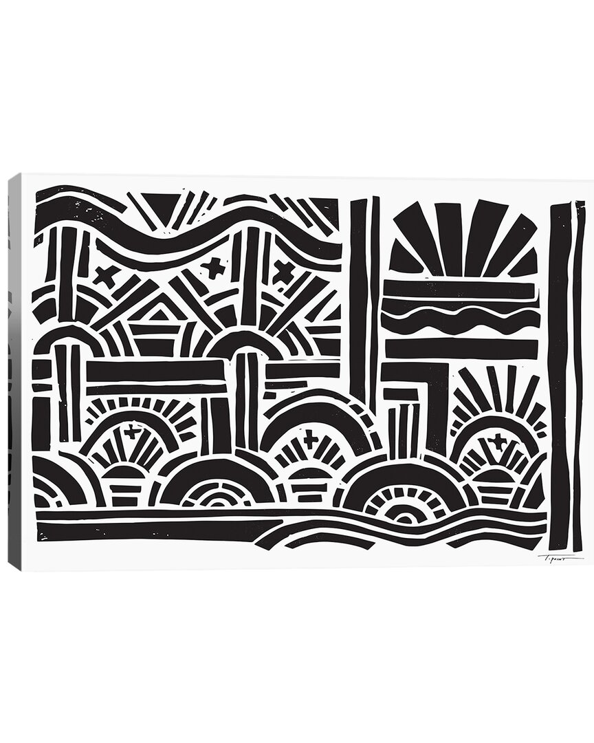 Icanvas Geometric Sunburst By Statement Goods Wall Art
