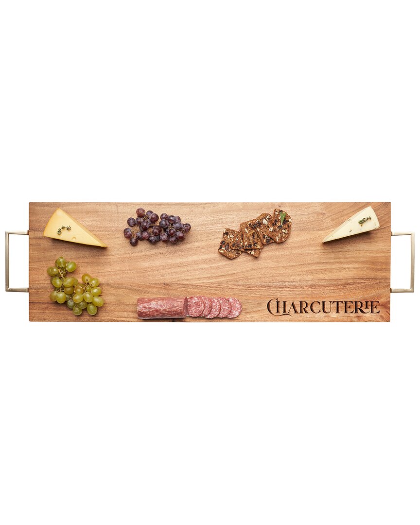 Shop Maple Leaf At Home Parisian Charcuterie Acacia Serving Board With Handles