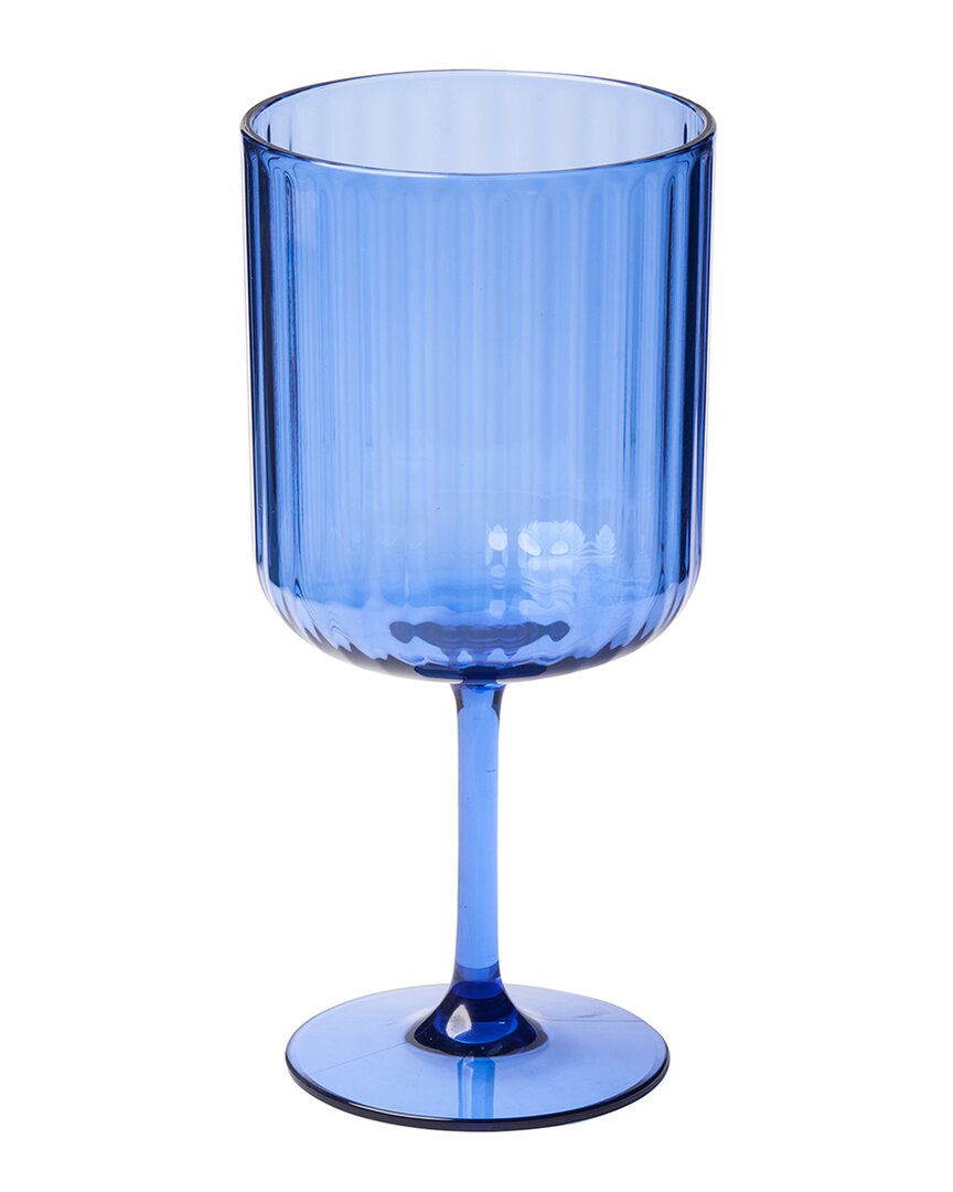 SOPHISTIPLATE SOPHISTIPLATE SET OF 4 MODERN 17OZ STEMMED ACRYLIC WINE GLASSES