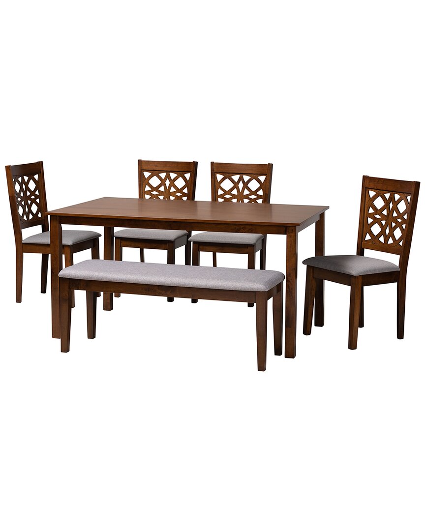 Baxton Studio Abigail Modern 6pc Dining Set