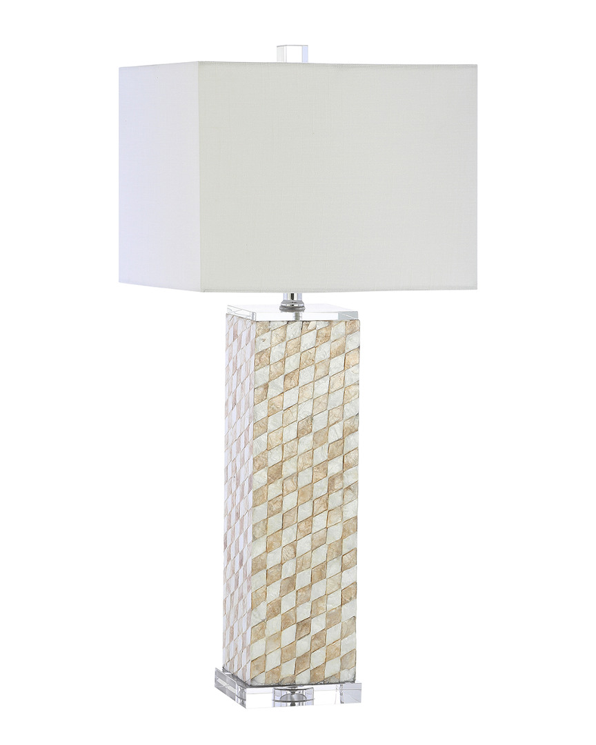 Jonathan Y 25.5in Oslo White Table Lamp