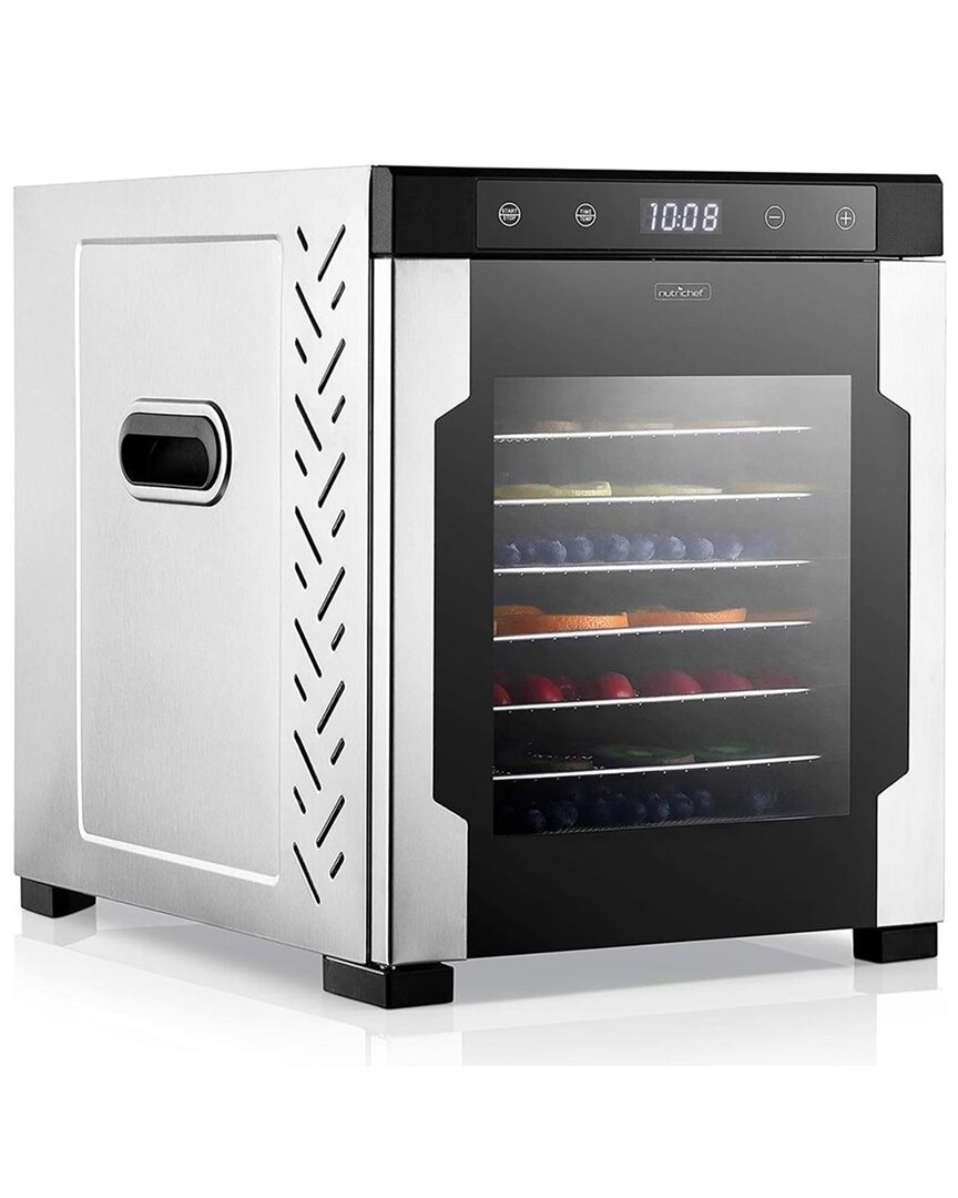 Nutrichef 10 Shelf Food Dehydrator In Black