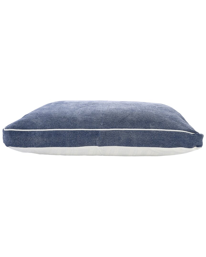 Lr Home Pillow Dog Bed With Removable Cover In Blue