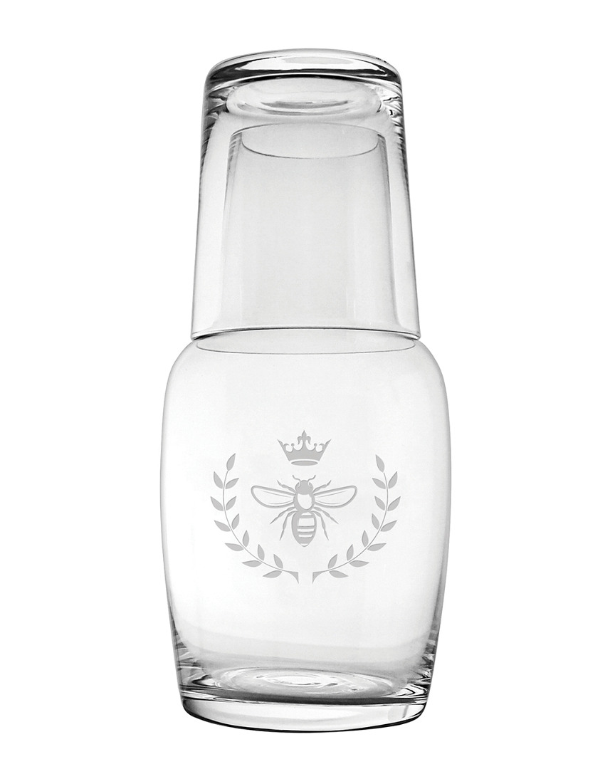 Susquehanna Glass Vintage Bee Night Bottle Set