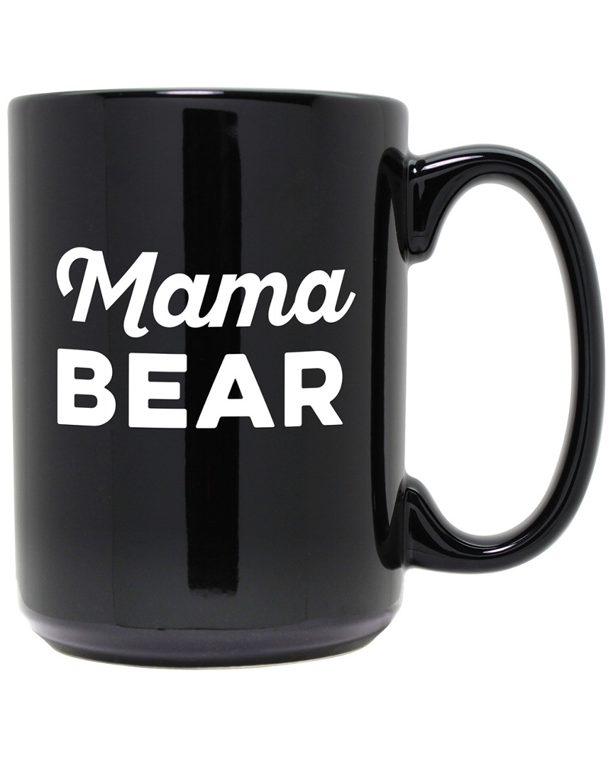 Susquehanna Glass Dnu Unprofitable  Mama Bear Etched Black Mug