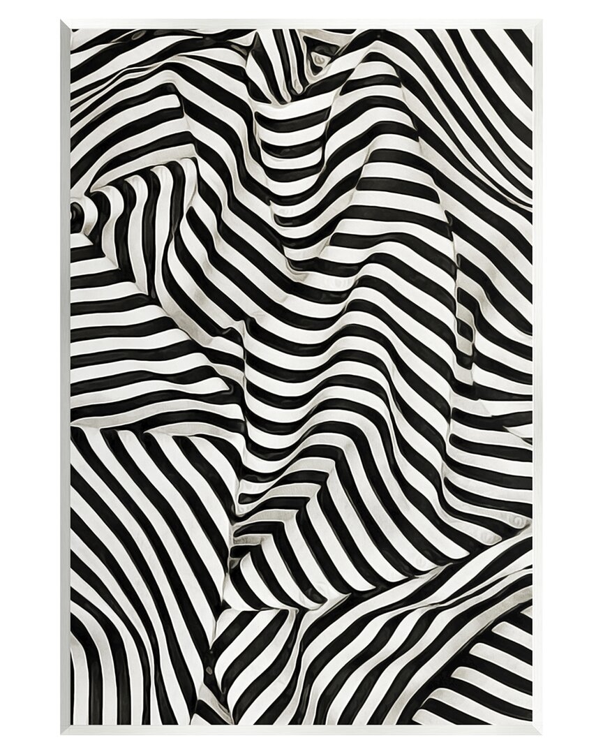 STUPELL FOLDED STRIPED DRAPERY PATTERN WALL PLAQUE WALL ART BY ASHLEY ALDRIDGE 