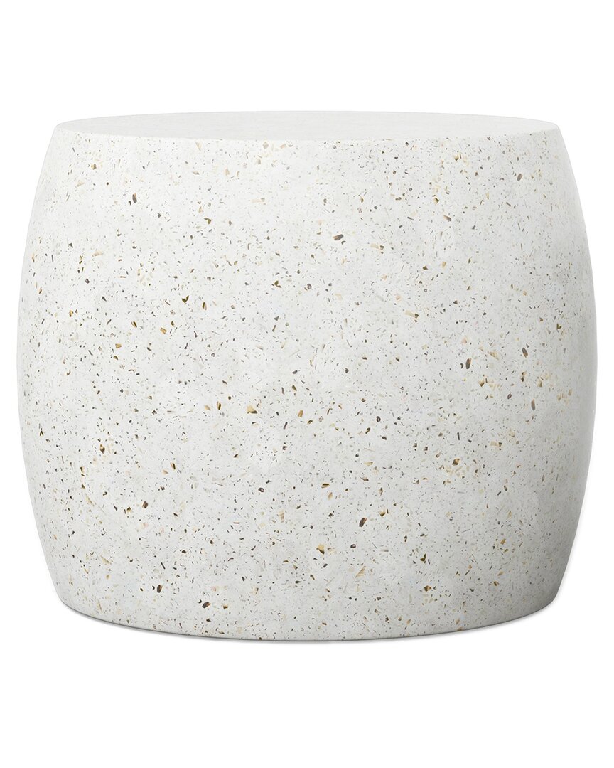 Urbia Mixx Pebble End Table Ivory Terrazzo