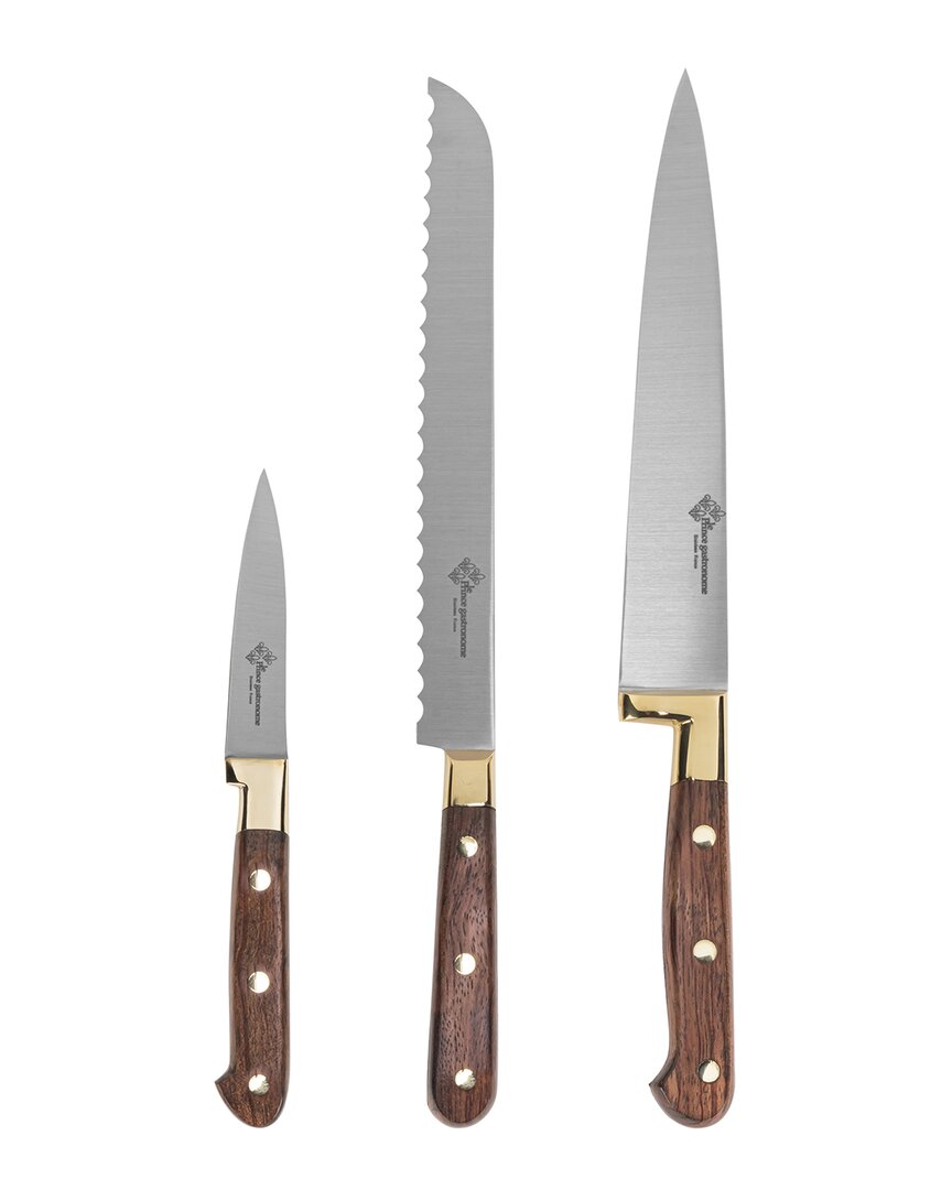 Au Nain 3pc Prince Gastronome Kitchen Knife Set