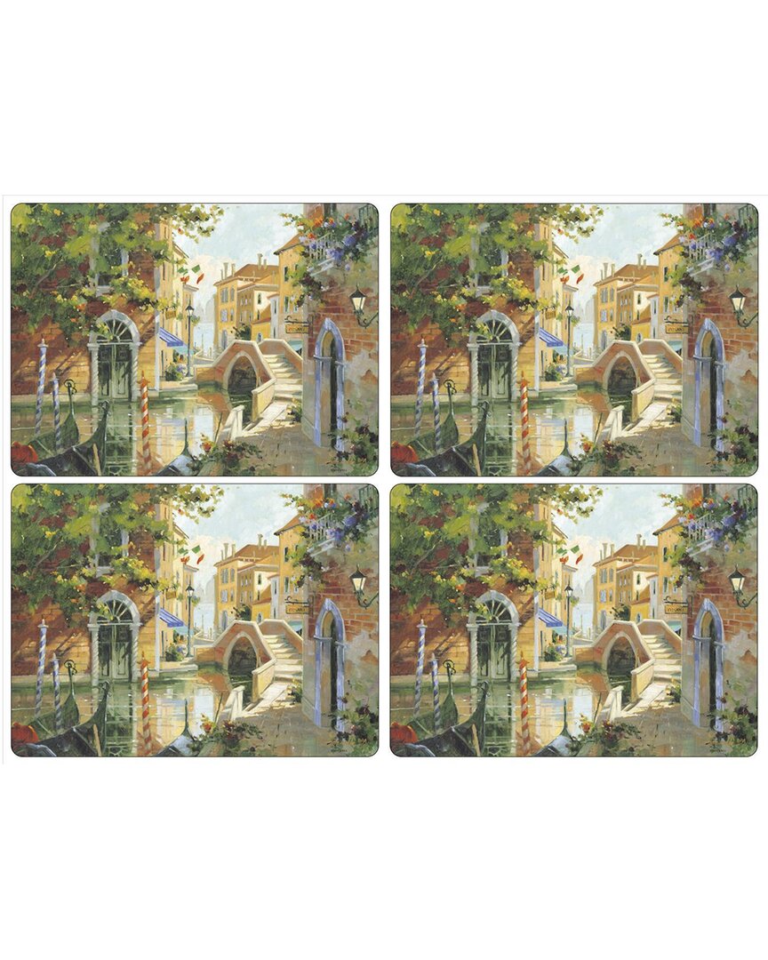 Pimpernel Set Of 4 Venetian Scenes Placemats In Multi