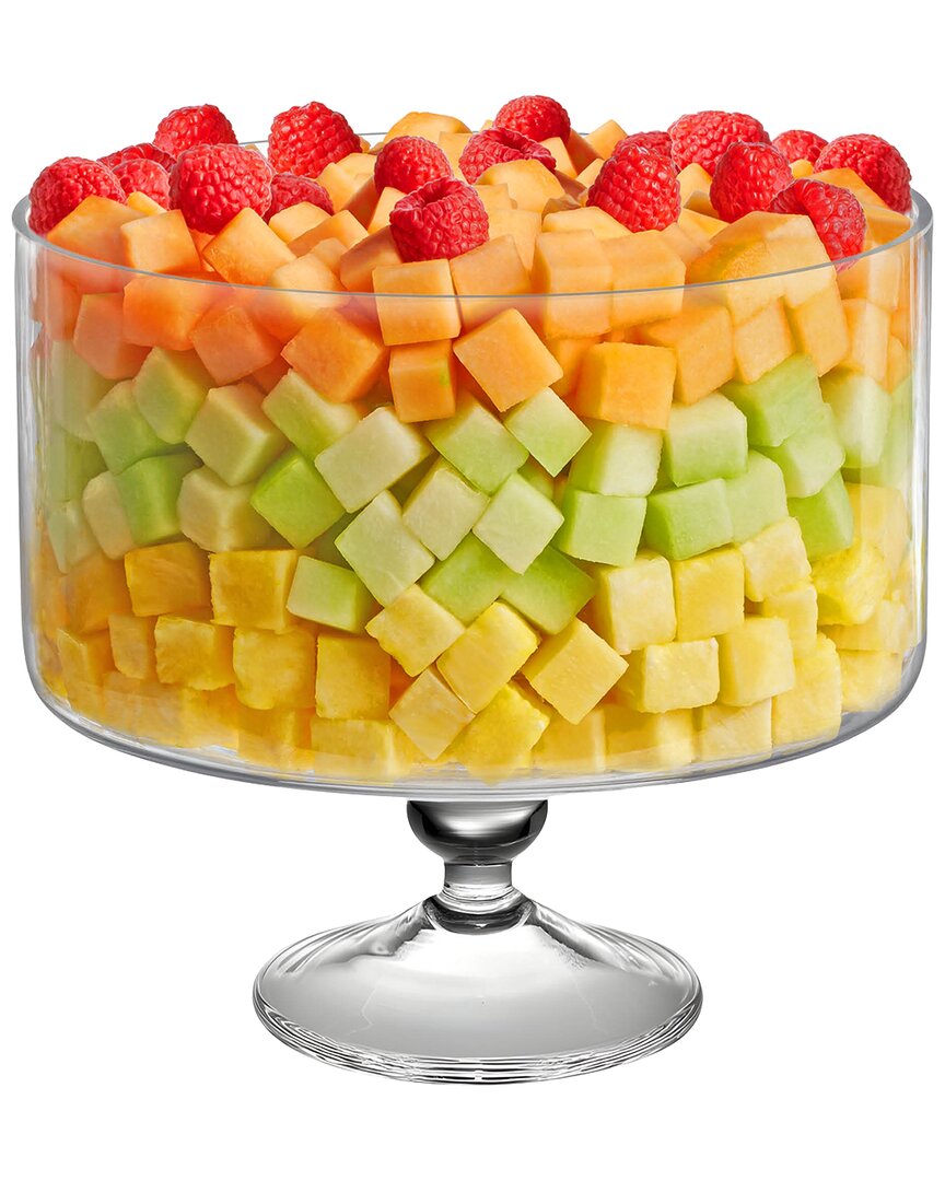 Barski Large Glass Trifle Bowl In Clear