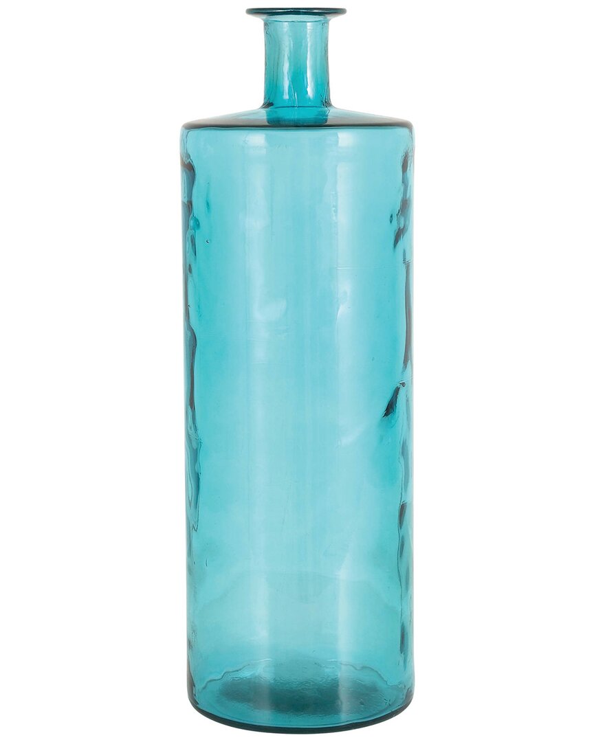 Peyton Lane Teal Glass Spanish Vase