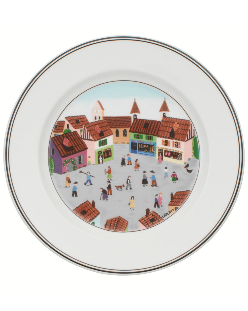 Villeroy & Boch Design Naif Dinner Plate #4-old Village Square In White