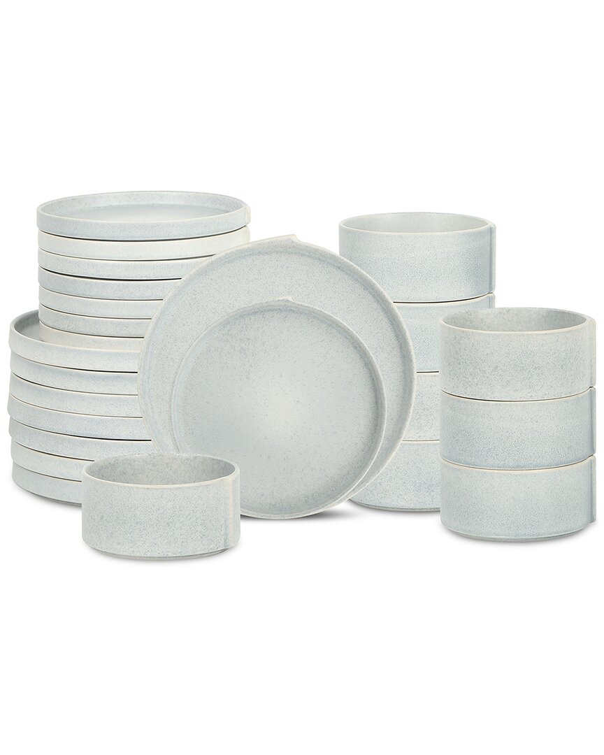 Stone Lain Bao 24pc Dinnerware Set In Blue