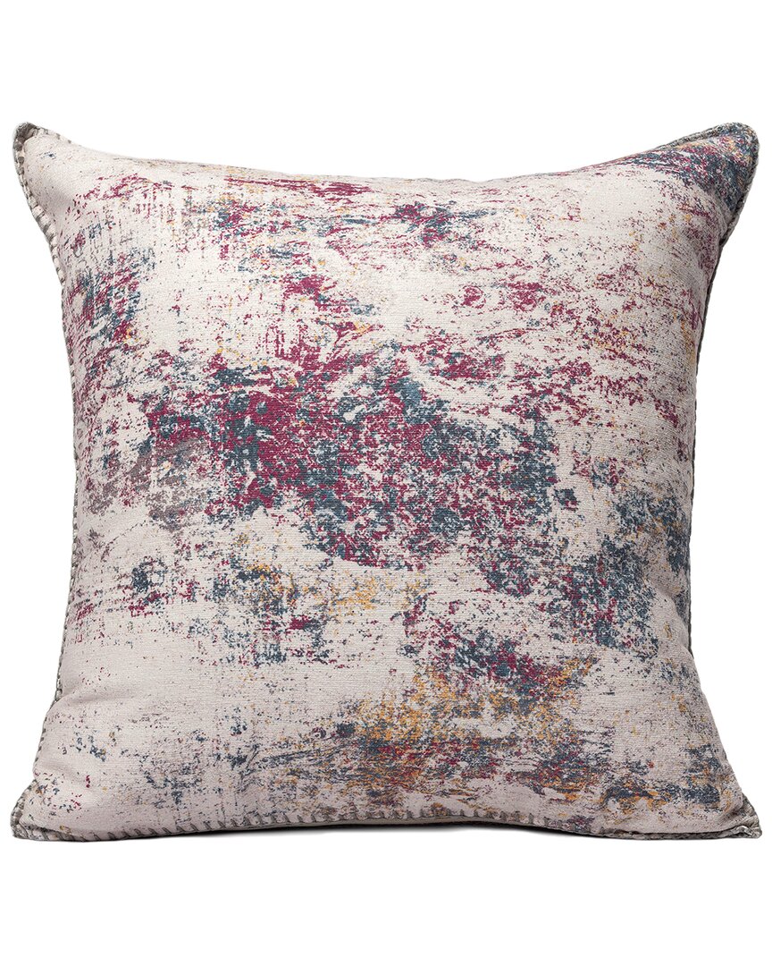 Lr Home Charisse Modern Abstract Indoor/outdoor Throw Pillow In Pink
