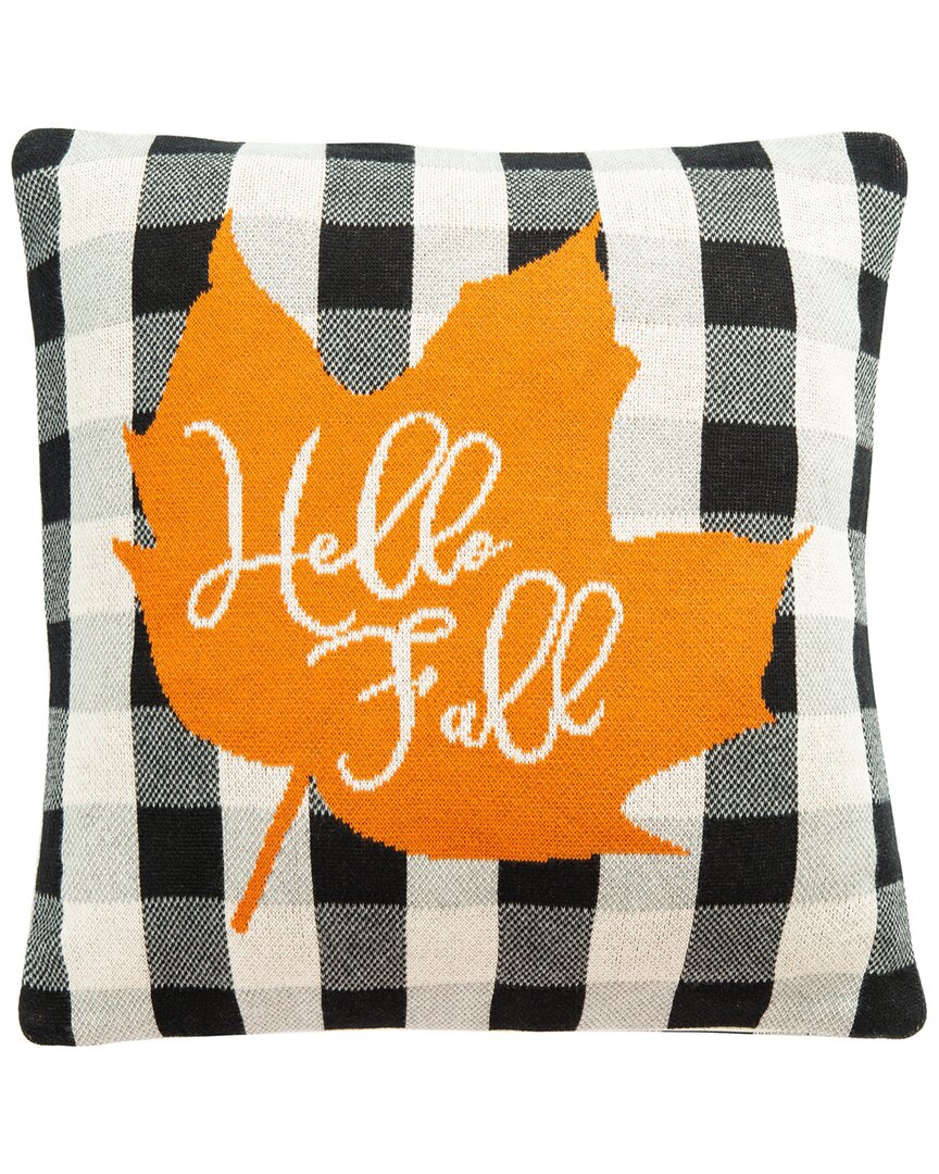 Safavieh Hello Leaf Pillow In Multi
