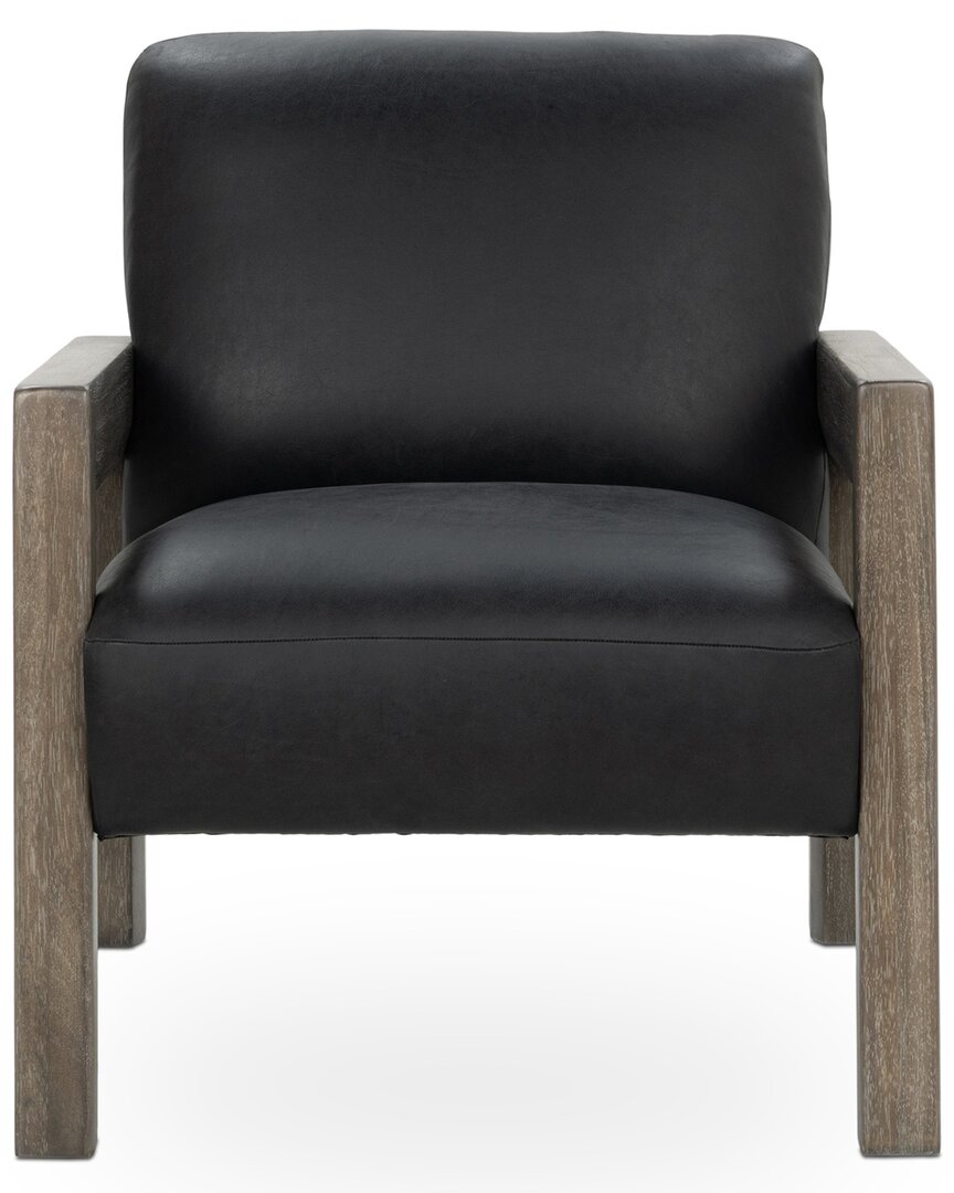 Classic Home Aliza Top-grain Leather Accent Chair