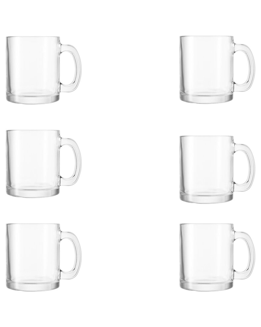 10 Strawberry Street Set Of 6 Glass Latte Macchiato Mugs