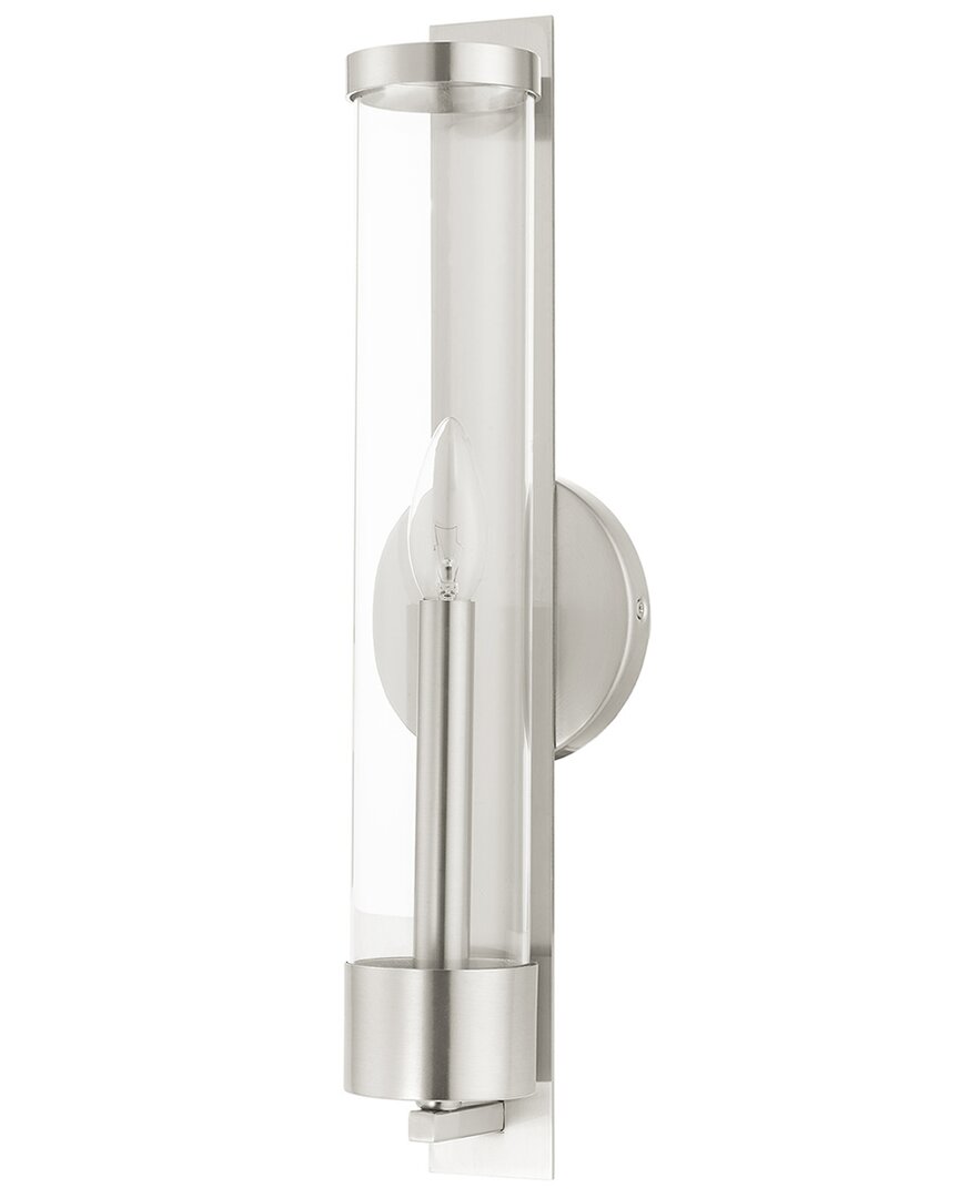 Livex Lighting 1-light Brushed Nickel Ada Single Sconce