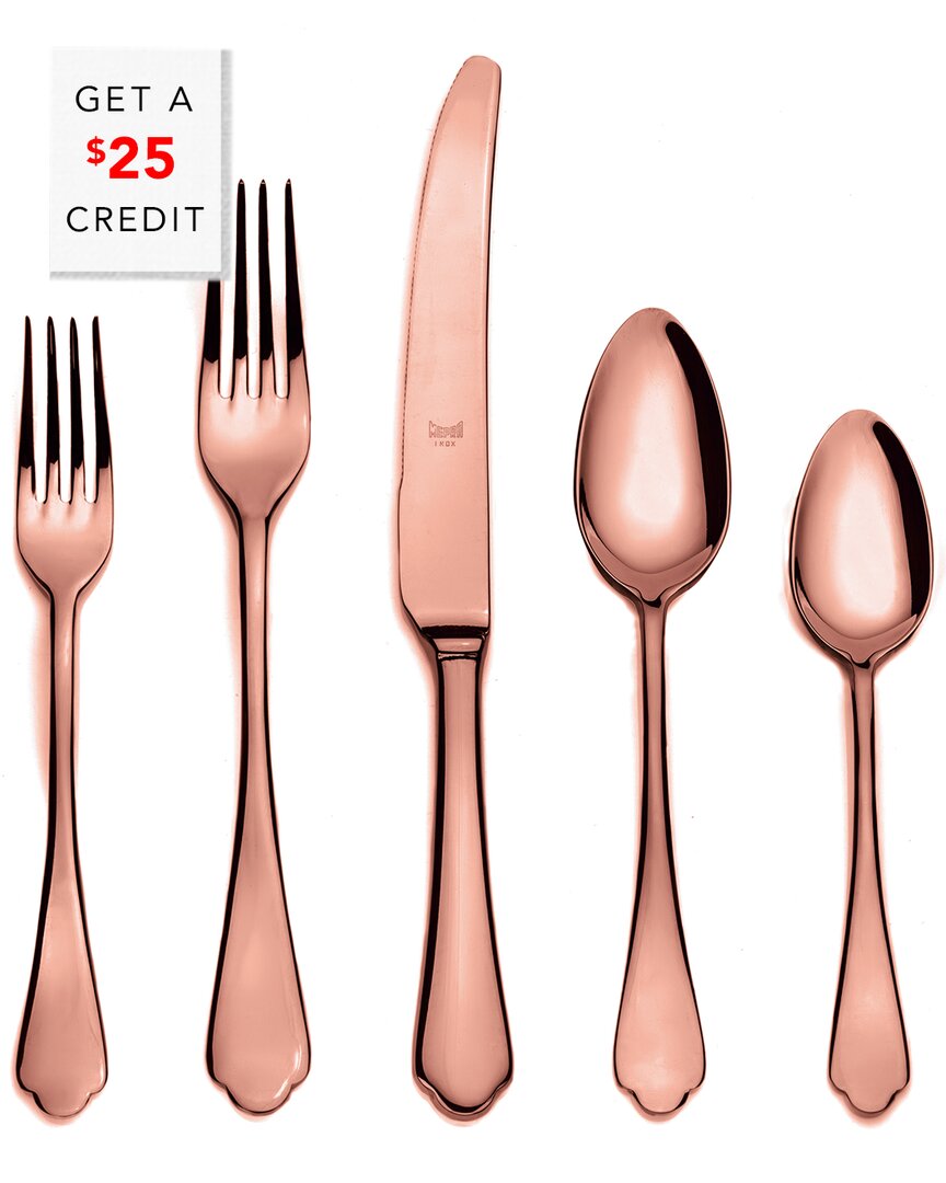 Mepra Dolce Vita Mirror Bronze 5pc Place Setting With $25 Credit