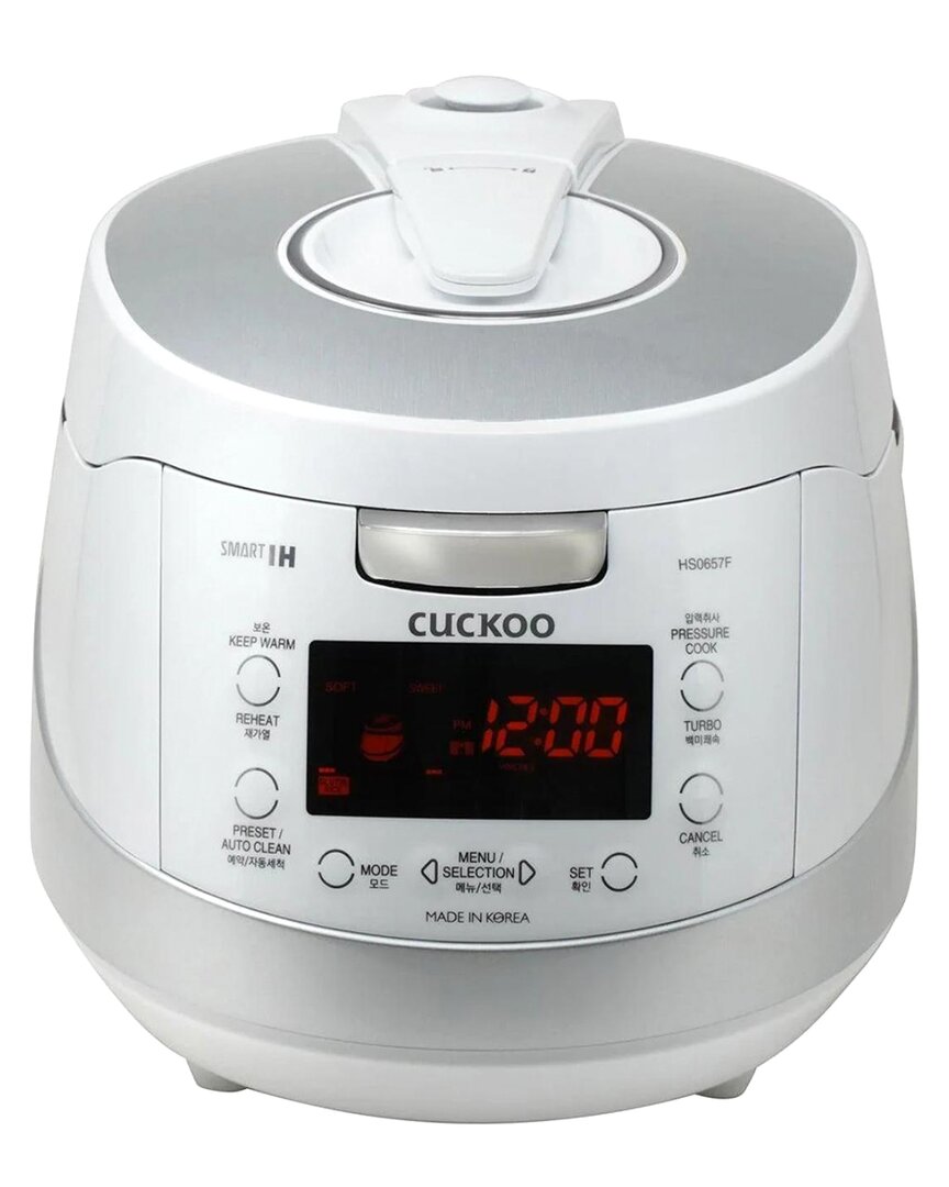Cuckoo 6-cup Heating Pressure Rice Cooker In White