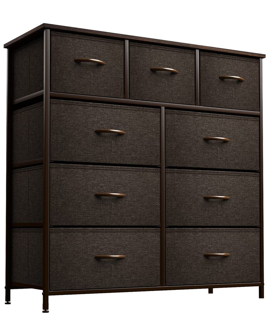 Sorbus 9-drawer Chest Dresser In Black