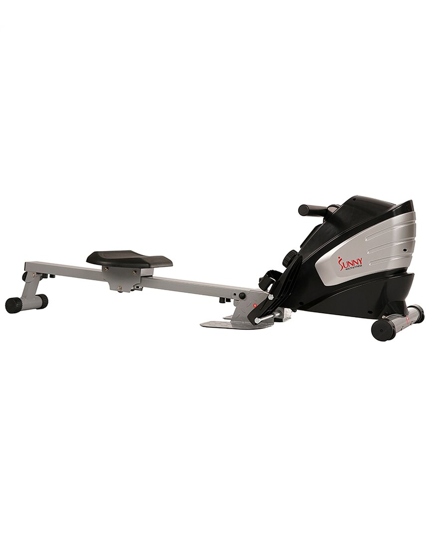 Sunny Health & Fitness Sf-rw5622 Dual Function Magnetic Rowing Machine In Black