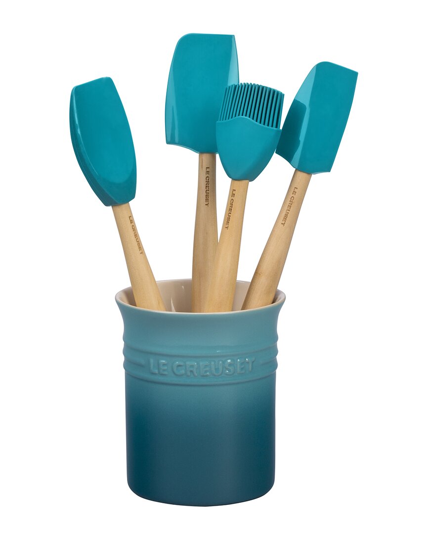 Le Creuset Craft Series 5pc Utensil Set In Blue