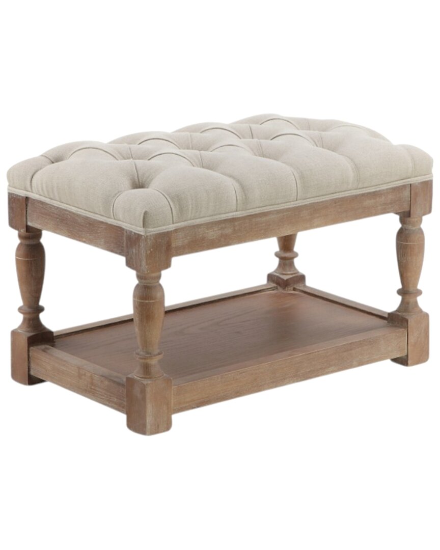 Pangea Home Z-athena Stool In Brown