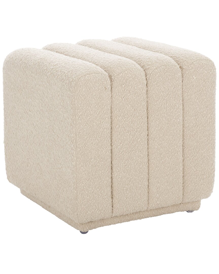 Safavieh Joseph Square Ottoman In Neutral