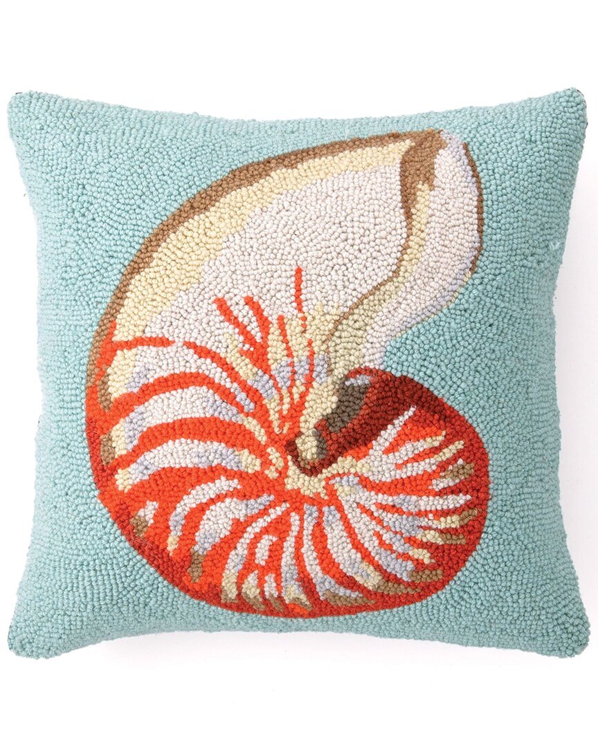 Makers Collective Nautilus Wool Hook Pillow In Multi