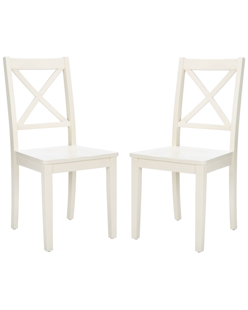 Shop Safavieh Set Of 2 Silio X Back Dining Chairs