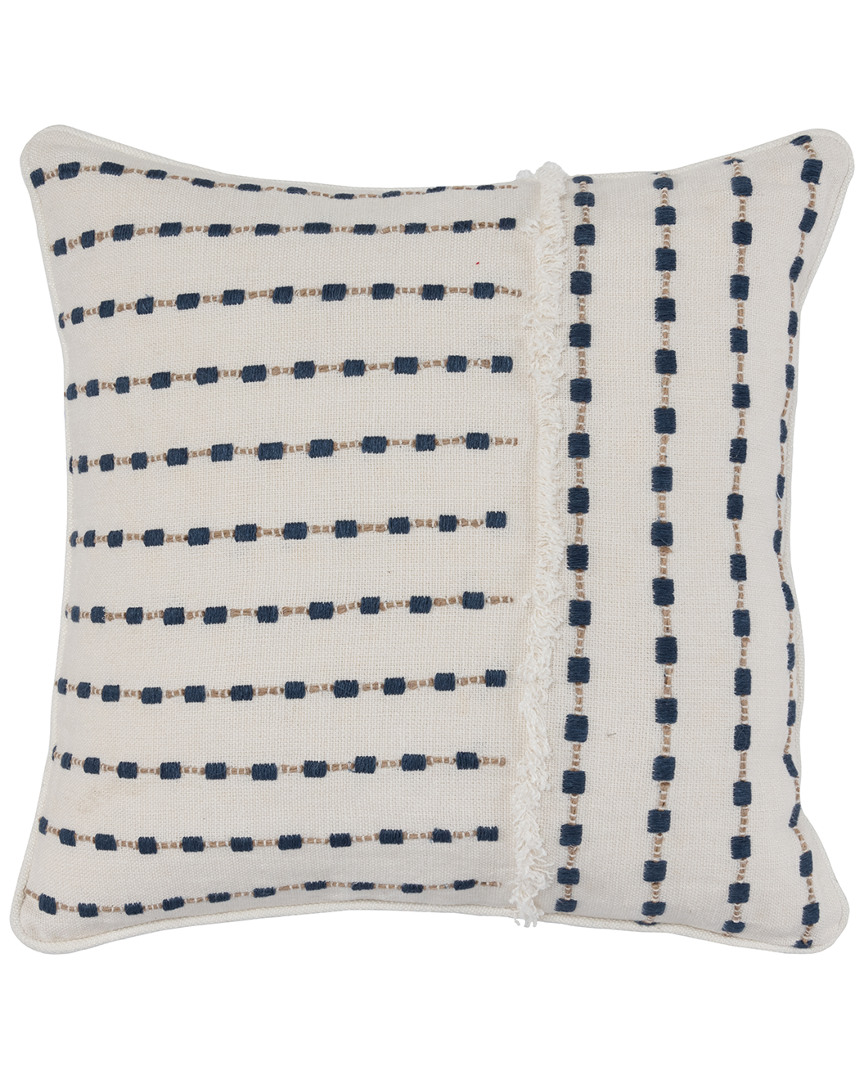 Classic Home Kosas Home Kassia Embroidered 20in Throw Pillow