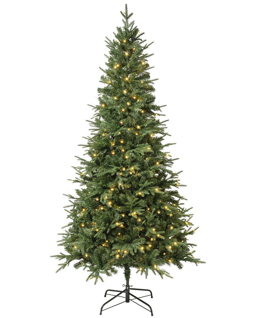 First Traditions Feel-real Duxbury Light Green Mixed Tree With 260 Warm White Led Lights In Green