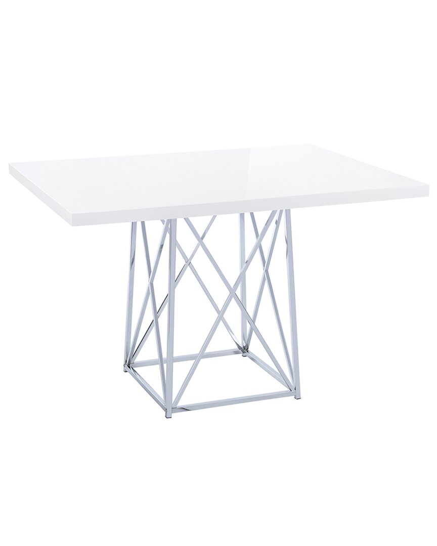 Monarch Specialties Dining Table In White