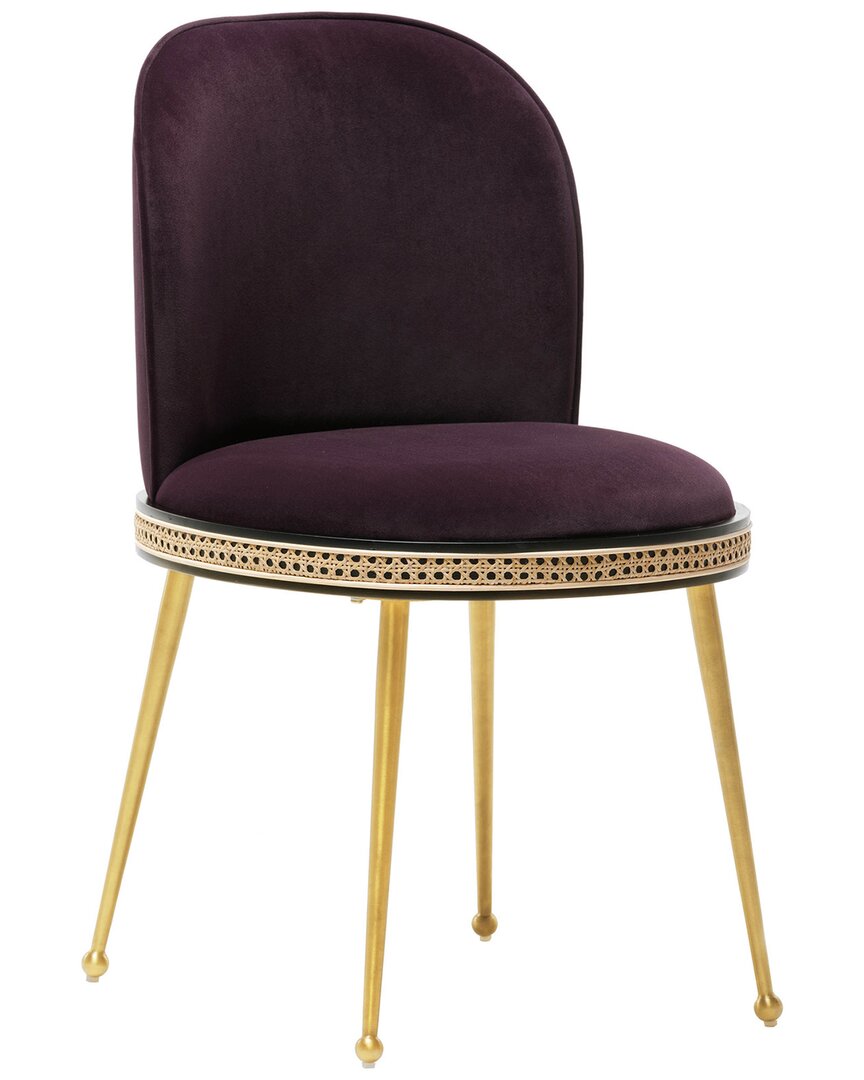 Tov Furniture Harley Velvet Dining Chair In Purple